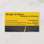 Parking Lot Striping Business Card at Zazzle