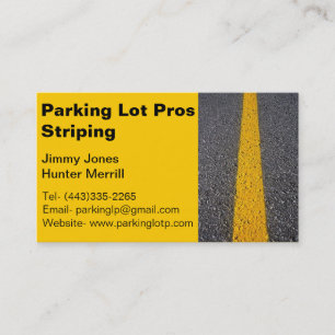 Parking Lot Striping Business Card
