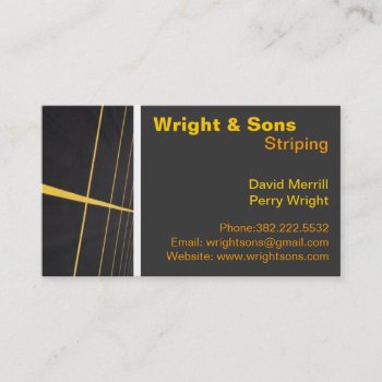 Parking Lot Striping Maintenance Business Cards by crystaldream4u at Zazzle