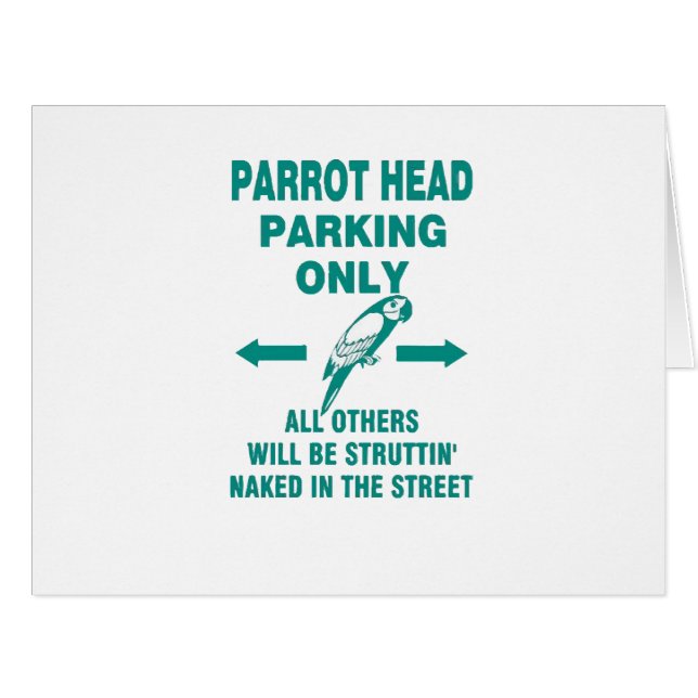 Parking only  cards (Front Horizontal)