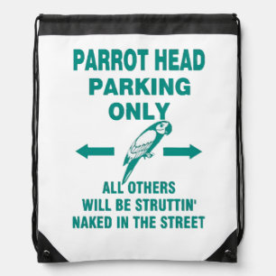 Parking only  drawstring bag