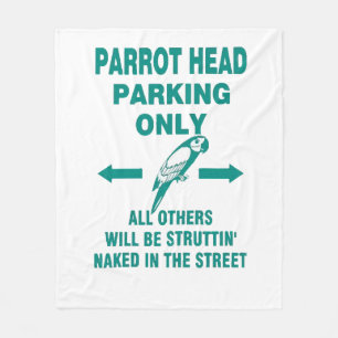 Parking only fleece blanket