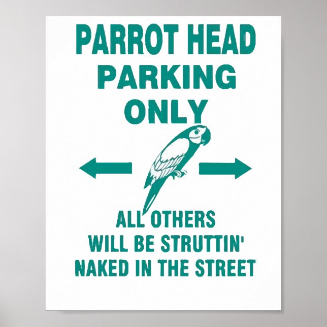 Parking only  poster (Front)