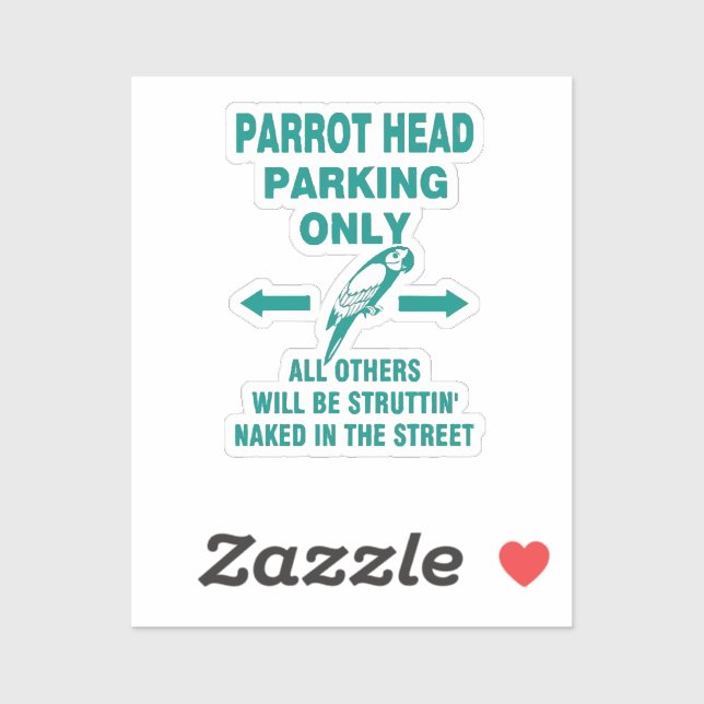 Parking only  sticker (Sheet)