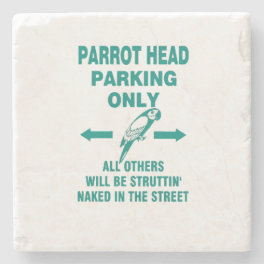 Parking only stone coaster