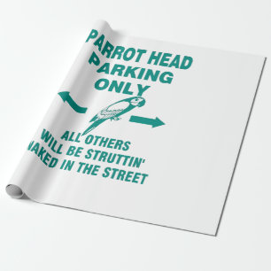 Parking only wrapping paper