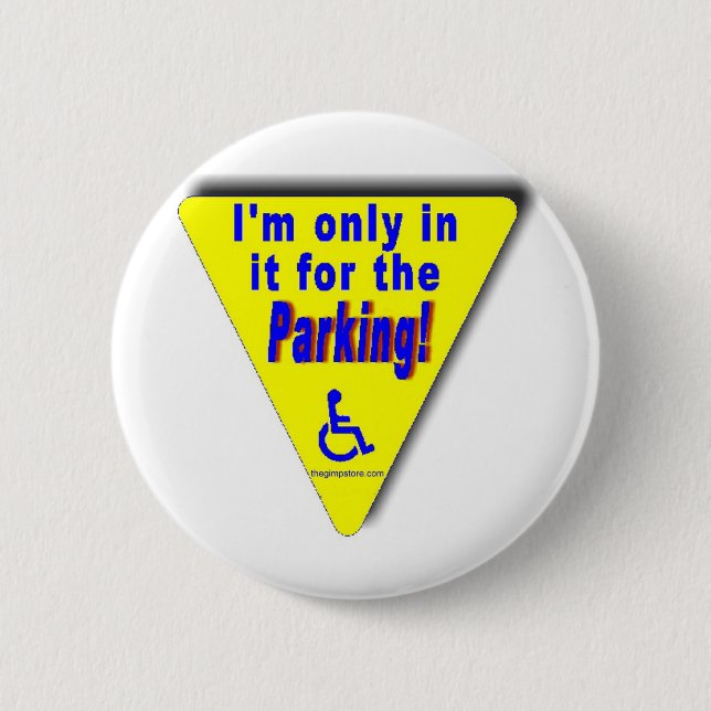 parking pinback button (Front)