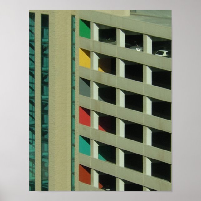 Parking Squared - Art Deco Poster (Front)