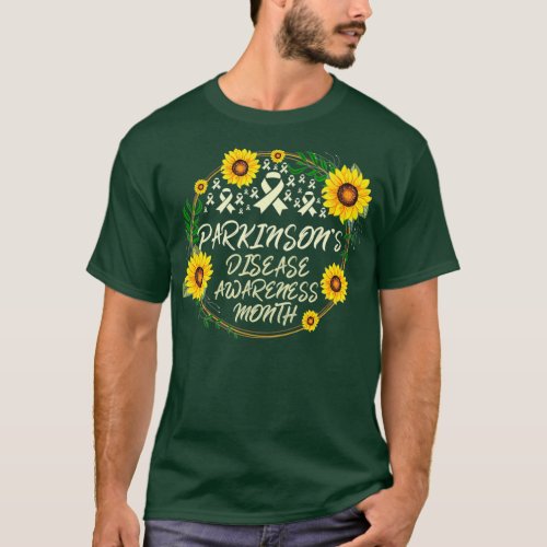 Parkinson Disease Awareness Month Sunflower T_Shirt