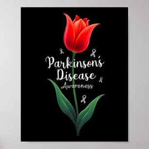Parkinson Disease Awareness Tulip April Month  Poster