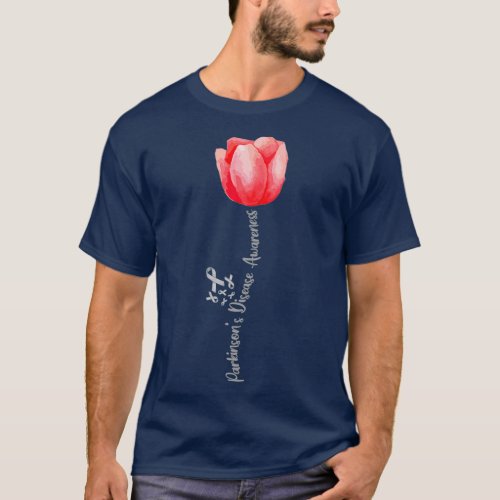 Parkinson Disease Awareness Tulip  April Month T_Shirt