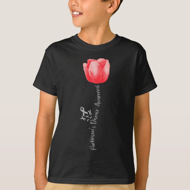 Parkinson Disease Awareness Tulip - April National T-Shirt (Front)