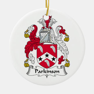 Parkinson Family Crest Ceramic Ornament