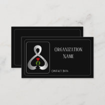 Parkinson"s Awareness Ribbon Black Business Card