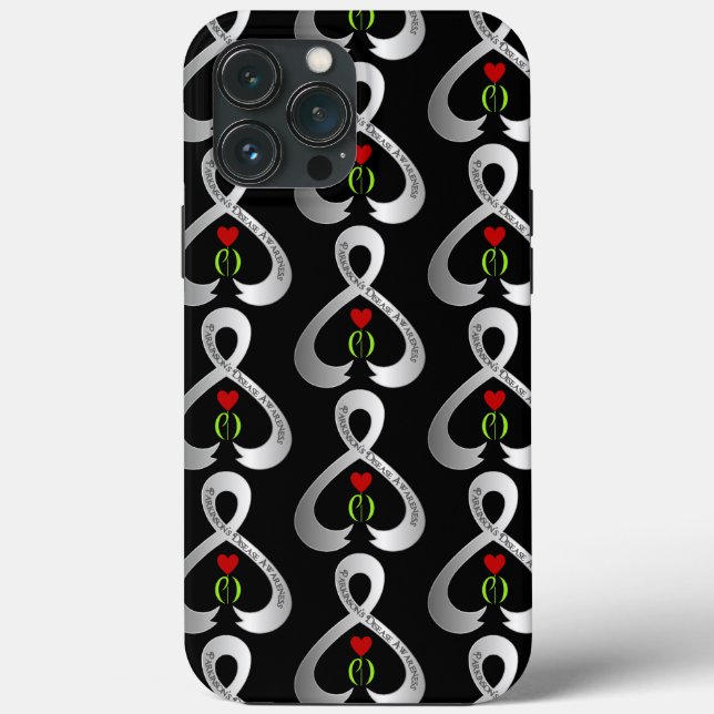 Parkinson"s Awareness Ribbon Case-Mate iPhone Case (Back)
