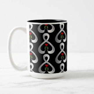 Parkinson"s Awareness Ribbon   Two-Tone Coffee Mug