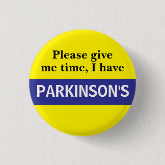 Parkinson's awareness badge button
