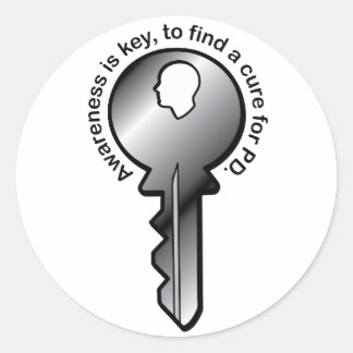 Parkinson's Awareness is Key Classic Round Sticker