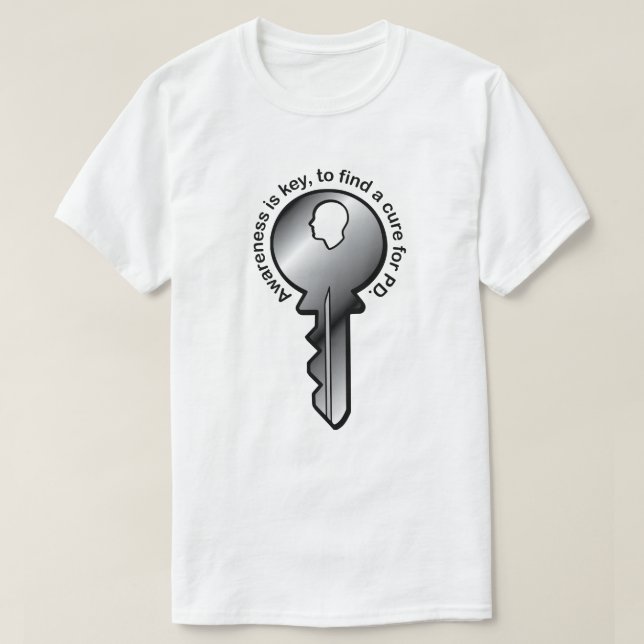 Parkinson's Awareness is Key T-Shirt (Design Front)
