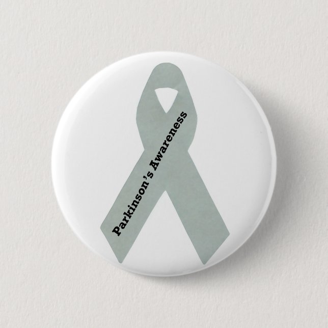 Parkinson's Awareness Ribbon Pinback Button (Front)