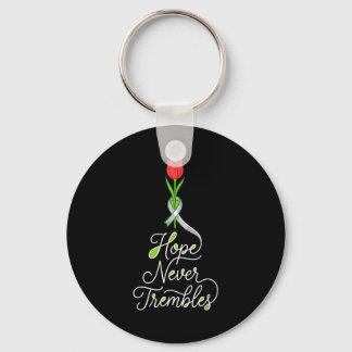 Parkinson's awareness support squad grey ribbon  keychain