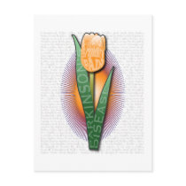 Parkinsons Disease Affected Tulip Postcard