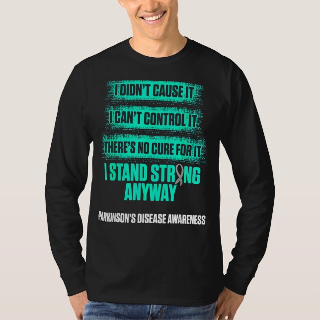 Parkinsons Disease Awareness Cause Warrior Survivo T-Shirt (Front)
