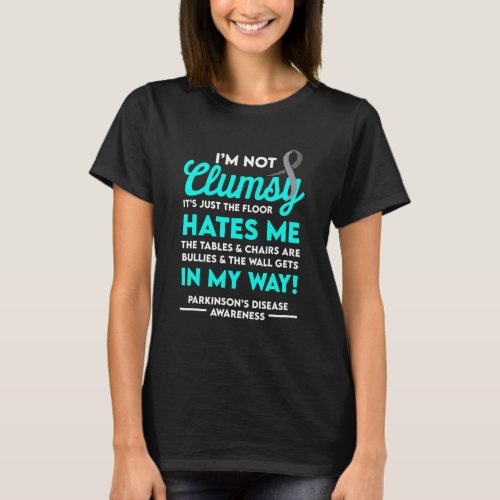 Parkinsons Disease Awareness Clumsy Warrior Surviv T_Shirt