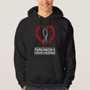 Parkinsons Disease Awareness Heart Warrior Survivo Hoodie