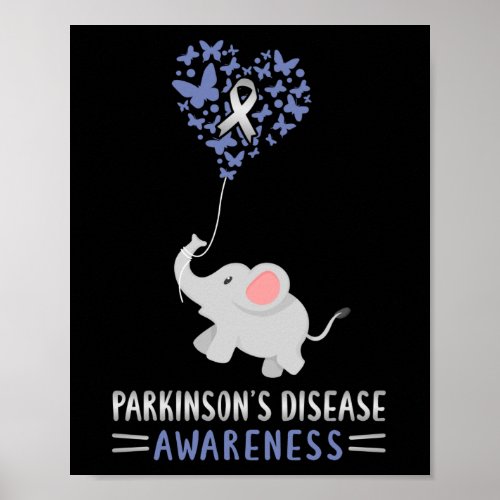 Parkinsons Disease Awareness Mental Illness Poster