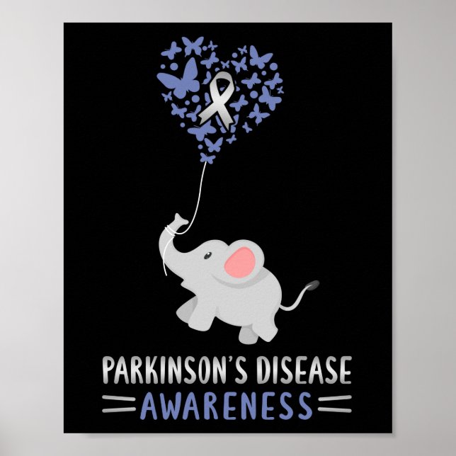 Parkinsons Disease Awareness Mental Illness Poster (Front)