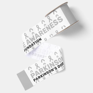 Parkinson's Disease Awareness Pattern Ribbon