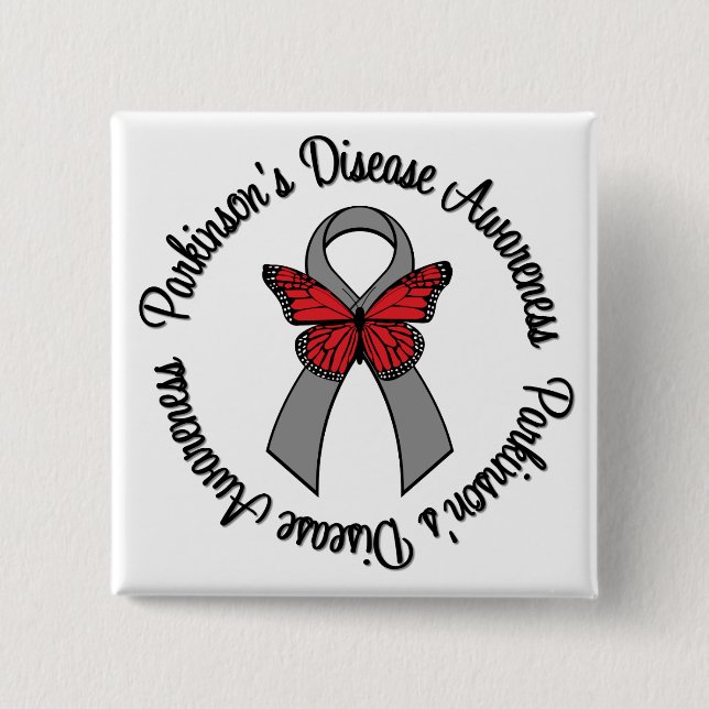 Parkinson's Disease Awareness Pinback Button (Front)