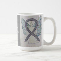 Parkinson's Disease Awareness Ribbon Angel Mug