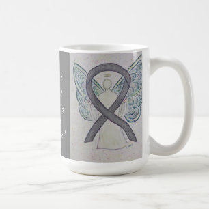 Parkinson's Disease Awareness Ribbon Angel Mug
