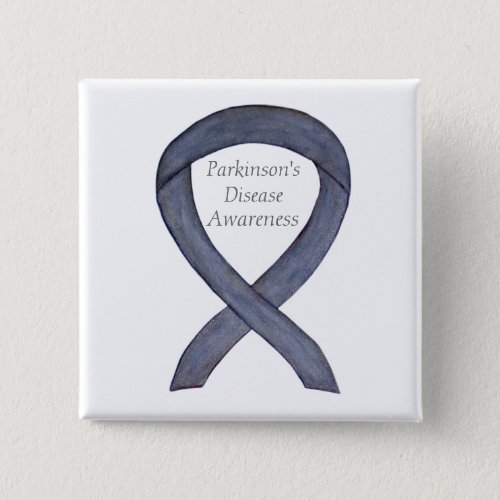 Parkinsons Disease Awareness Ribbon Art Pin