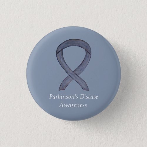 Parkinsons Disease Awareness Ribbon Art Pin