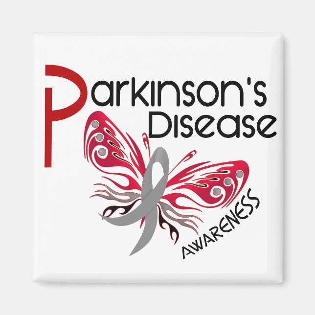 Parkinsons Disease BUTTERFLY 3.1 Magnet (Front)