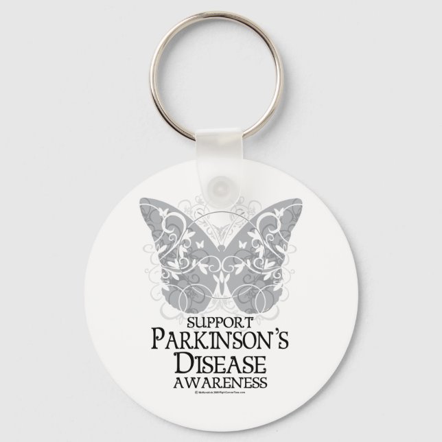 Parkinson's Disease Butterfly Keychain (Front)