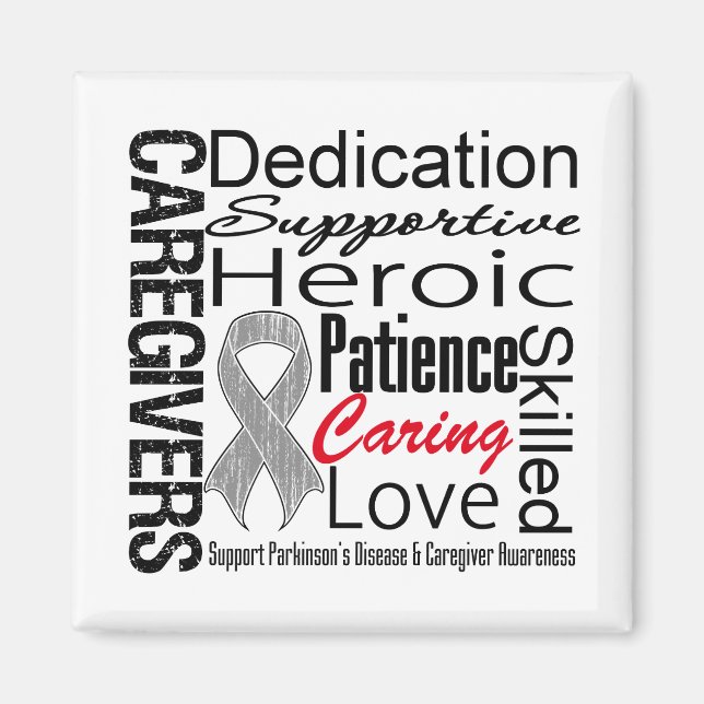 Parkinsons Disease Caregivers Collage Magnet (Front)