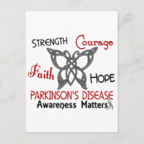 Parkinson's Disease Celtic Butterfly 3 Postcard