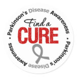 Parkinson's Disease FIND a CURE Classic Round Sticker