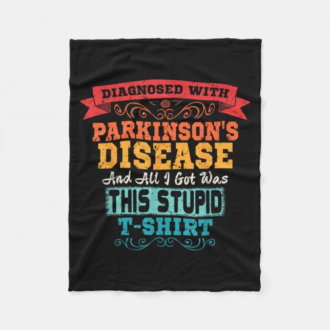 Parkinsons Disease Fleece Blanket (Front)