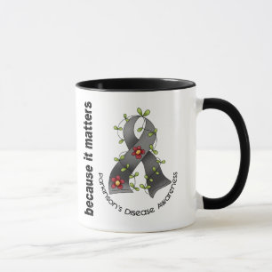 Parkinsons Disease Flower Ribbon 3 Mug