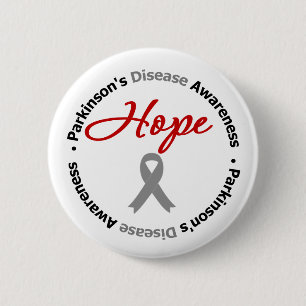 Parkinson's Disease HOPE Ribbon Pinback Button