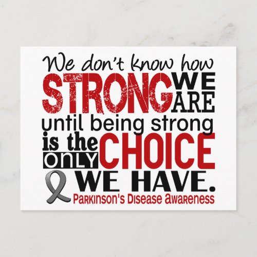 Parkinsons Disease How Strong We Are Postcard