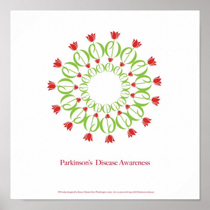 parkinson's disease, parkinsons disease, tulip, pd poster