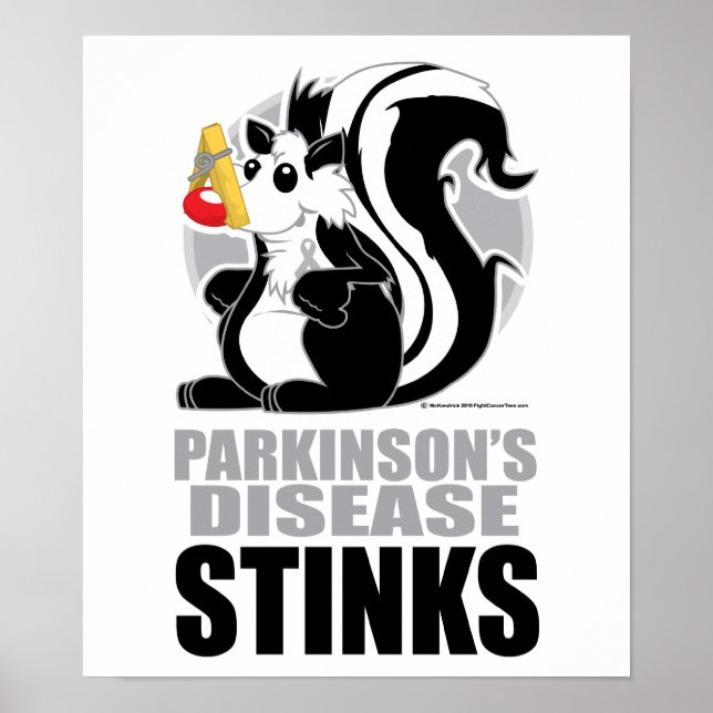 Parkinson's Disease Stinks Poster (Front)