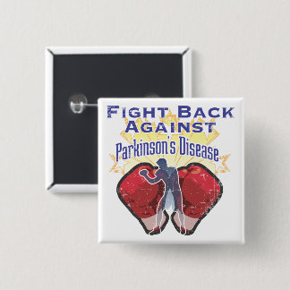 Parkinsons Fight Back Against distressed Button