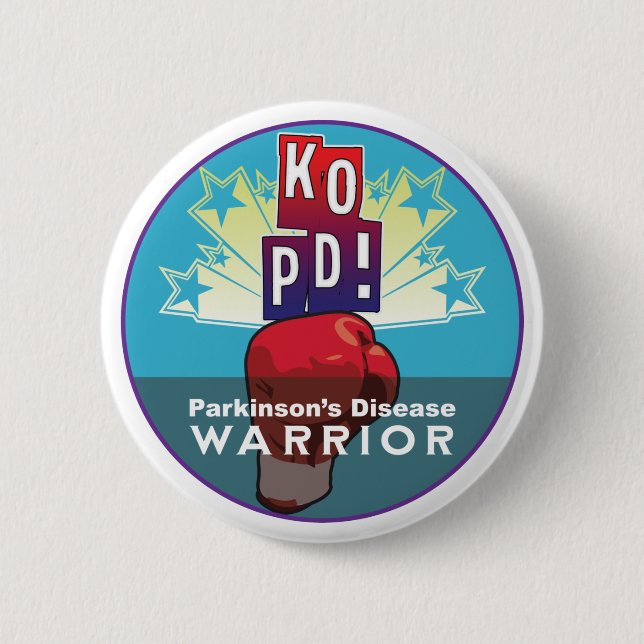 Parkinson's KO Warrior Button (Front)